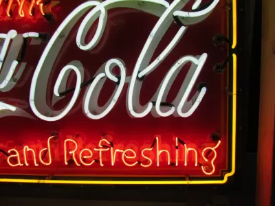New Coca-Cola Drug Store Porcelain Neon Sign 60"x46"