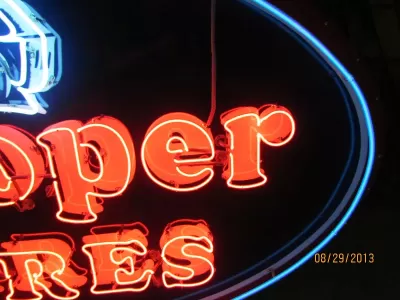 New Cooper Tires Porcelain Neon Sign 48"W x 30"H