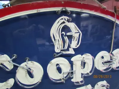 New Cooper Tires Porcelain Neon Sign 48"W x 30"H