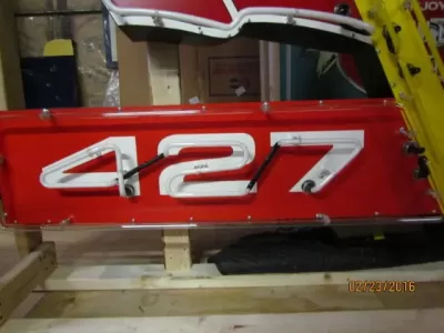 New Corvette 427 Turbo-Jet Porcelain Neon Sign 8 FT W x 4 FT H