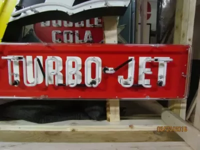 New Corvette 427 Turbo-Jet Porcelain Neon Sign 8 FT W x 4 FT H
