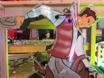 New "Cowboy Bar" Painted Neon Sign 5 FT W x 6 FT H