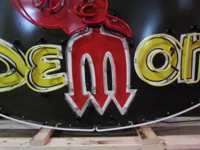 New Demon Porcelain Neon Sign 72"W x 48"H