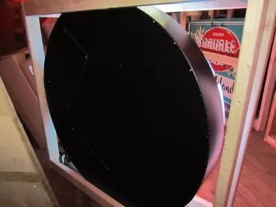 New DeSoto Plymouth Approved Service Porcelain Neon Sign 60 IN DIA