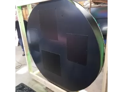 New Desoto Plymouth Approved Service Porcelain Neon Sign 72" Diameter