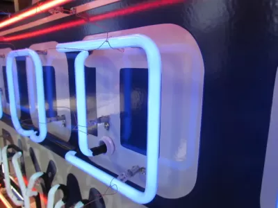 New Dodge/Plymouth Double-Sided Porcelain Neon Sign with Bullnose 72"W x 40"H