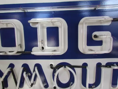New Dodge/Plymouth Double-Sided Porcelain Neon Sign with Bullnose 72"W x 40"H