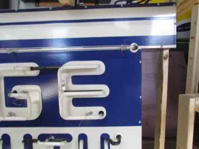 New Dodge/Plymouth Double-Sided Porcelain Neon Sign with Bullnose 72"W x 40"H