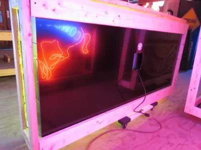 New DOTS Candy Box Porcelain Neon Sign 80 IN W x 23 IN H