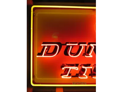 New Dunlop Tires Porcelain Neon Sign 52"W x 28"H