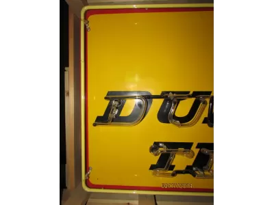 New Dunlop Tires Porcelain Neon Sign 52"W x 28"H
