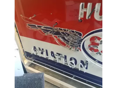 New "Esso Humble" Animated Single-Sided Porcelain Neon Sign 96"W x 38"H