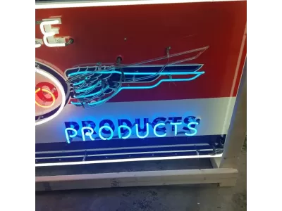 New "Esso Humble" Animated Single-Sided Porcelain Neon Sign 96"W x 38"H