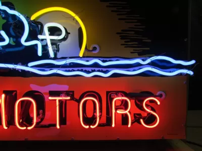  New Evinrude Porcelain Neon Sign 60"W x 30"H