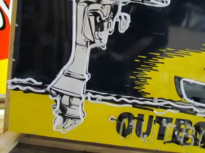  New Evinrude Porcelain Neon Sign 60"W x 30"H