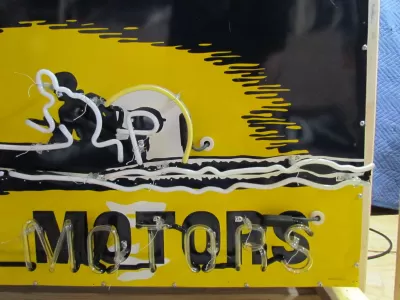  New Evinrude Porcelain Neon Sign 60"W x 30"H