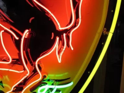 New Ferrari Porcelain Neon Sign 35"W x 48"H