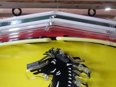 New Ferrari Porcelain Neon Sign 35"W x 48"H