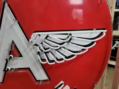New Flying A Service Porcelain Neon Sign 60 IN Diameter