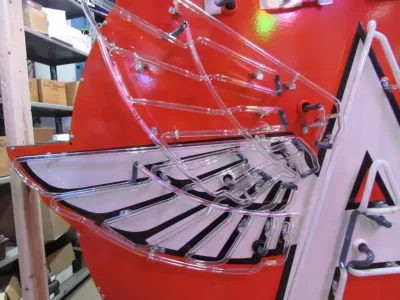 New Flying A Service Porcelain Neon Sign 72" W x 60" Diameter