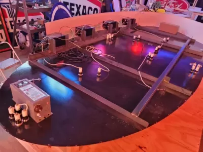 New Ford with Wings Double-Sided Porcelain Neon Sign 16 FT W x 6 FT H