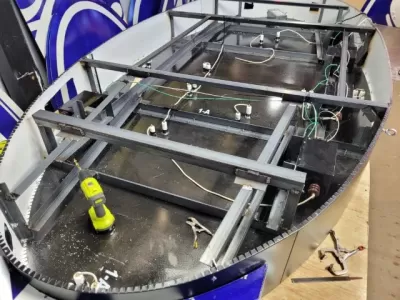 New Ford with Wings Double-Sided Porcelain Neon Sign 16 FT W x 6 FT H