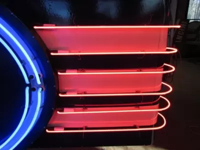 New Ford with Wings Double-Sided Porcelain Neon Sign 16 FT W x 6 FT H