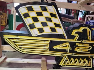 New Ford 427 Logo Porcelain Neon Sign - 8 FT W x 40 IN H