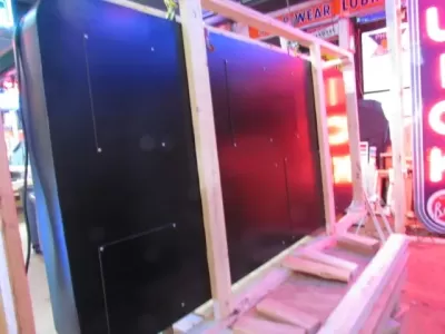 New Ford America's Favorite V8 Painted Billboard with Neon 8 FT W x 4 FT H