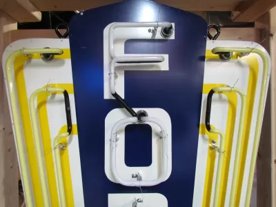 New Ford Jubilee Animated Porcelain Neon Sign 6 FT x 32" 