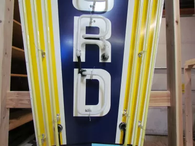 New Ford Jubilee Animated Porcelain Neon Sign 6 FT x 32" 