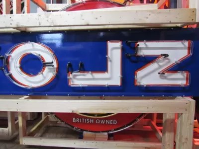 New Ford Motor Company / Lincoln Porcelain Neon Sign 6 FT W x 15 1/2 FT H