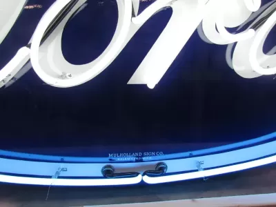 New Ford Oval Porcelain Neon Sign 6 FT Wide x 36" High