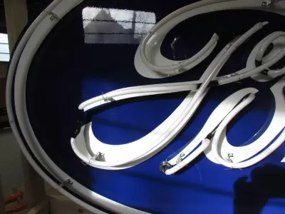 New Ford Oval Porcelain Neon Sign 6 FT Wide x 36" High