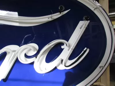 New Ford Oval Porcelain Neon Sign 6 FT Wide x 36" High