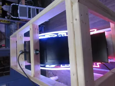 New Double-sided Porcelain Neon Ford Trucks Parts Dependable Service Sign 52 IN W x 46 IN H 