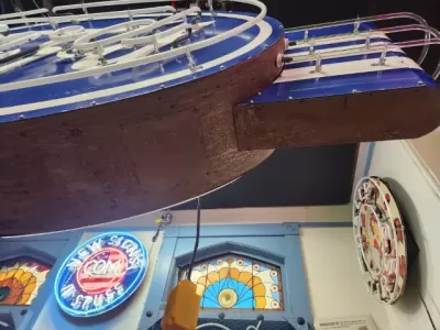 New Double-Sided Ford Oval with Wings Porcelain Neon Sign - 8 FT W x 36"H