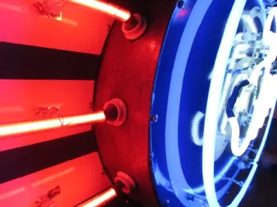 New Double-Sided Ford Oval with Wings Porcelain Neon Sign - 8 FT W x 36"H