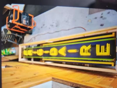 Original Double-sided Frigidaire Neon Sign w/Privacy Panel 72 IN W x 35 IN H 