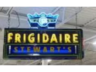 Original Double-sided Frigidaire Neon Sign w/Privacy Panel 72 IN W x 35 IN H 