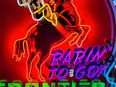 New Frontier Keyhole Porcelain Neon Sign 48"W x 48"H 