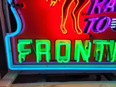 New Frontier Keyhole Porcelain Neon Sign 48"W x 48"H 