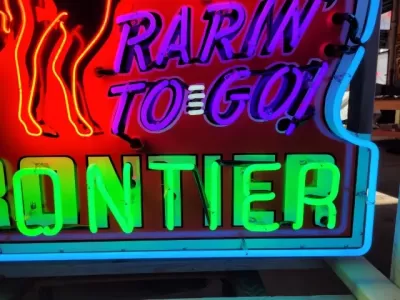 New Frontier Keyhole Porcelain Neon Sign 48"W x 48"H 