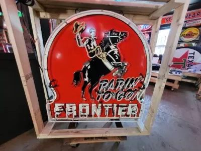 New Frontier Keyhole Porcelain Neon Sign 48"W x 48"H 