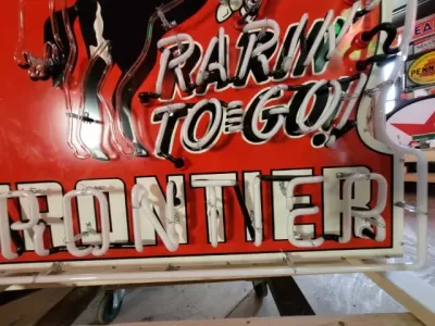 New Frontier Keyhole Porcelain Neon Sign 48"W x 48"H 