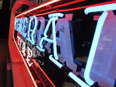 New General Tire Porcelain Neon Sign 8 Ft W x 24" H 