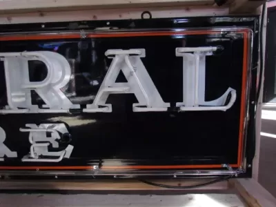 New General Tire Porcelain Neon Sign 8 Ft W x 24" H 