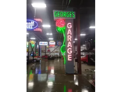 George's Garage 4 FT x 19 FT Double-sided