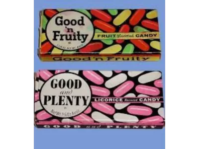 New Good and Plenty Candy Box Painted Neon Sign 78 IN W x 40 IN H