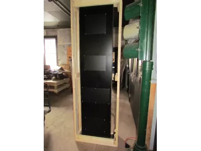 Original Goodyear Vertical Porcelain Sign with Neon 16"W x 94"H